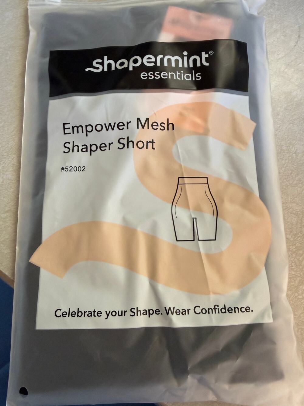 Shapermint Empower Mesh Shaper Shorts Black XL New in package shapewear